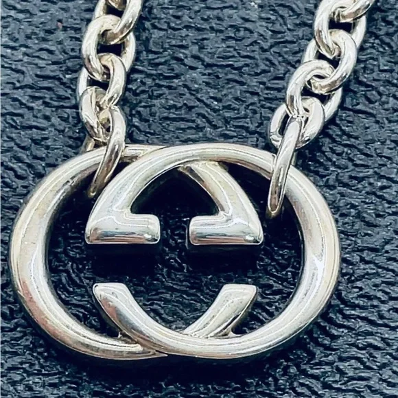 Gucci Interlocking GG Silver 925 Necklace